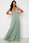 Goddiva Multi Tie Maxi Dress Dark Sage S (UK10)