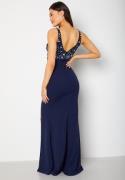 Bubbleroom Occasion Ivy Embellished Gown Navy 34