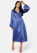 Bubbleroom Occasion Misha Satin Dress Dusty blue 42