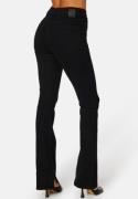 Pieces Peggy HW Flared Slit Jeans Black S
