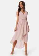 Bubbleroom Occasion High-Low Chiffon Dress Dusty pink 40