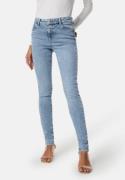 Pieces Pcdana Mid Waist Skinny Jeans Light Blue Denim XL/32