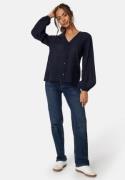 Happy Holly Broderie Anglaise V-Neck Blouse Navy 44/46