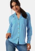 VERO MODA Vmbumpy L/S shirt new Blue/White/Striped M