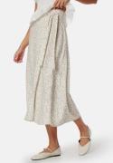 BUBBLEROOM Viscose Wrap Skirt Offwhite/Patterned XS