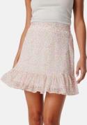 VERO MODA Vmsmilla high waist short skirt White/Pink/Floral XS