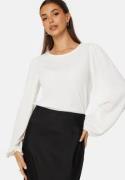BUBBLEROOM Puff Long Sleeve Blouse Offwhite 4XL