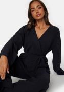 Happy Holly Structure Wrap Top Navy 32/34