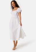 BUBBLEROOM Puff Sleeve Cotton Dress White XS