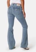 True Religion Becca Mid Rise Bootcut Flap Peak Spot 24