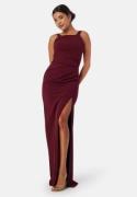 Bubbleroom Occasion Square neck slit maxi dress  M