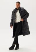 BUBBLEROOM Semi Shiny Long Padded Jacket Black M