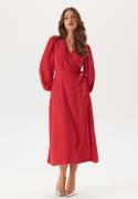 BUBBLEROOM Wrap Dress Dark red 40