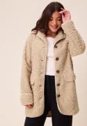 Happy Holly High Neck Teddy Jacket Nougat 32/34