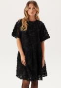 BUBBLEROOM Fringe Dress Black XS