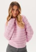 Pieces Pcjayda Ls O-neck Knit Pink Lavender XS