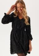 ONLY Onlcammie L/S V-NECK FRILL DRE Black M