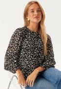 Object Collectors Item Objmila L/S Top Sandshell/Black Leaves 36