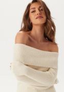 ONLY Onlkatia Ls Off Shoulder Knt Whitecap Gray XL