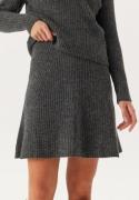 ONLY Onlmonica Hw Mini Skirt Knt Dark Grey Melange L