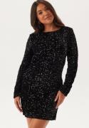 Pieces Pckam LS New Dress Black Detail:Black sequins S