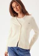 GANT Classic Cotton Cardigan Cream XL