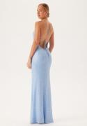 Bubbleroom Occasion Sequin Gown Light blue L