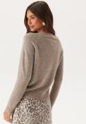 VERO MODA Vmdoffy LS O-Neck Blouse Moon Rock Detail:Melange S