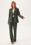 BUBBLEROOM Front Tie Structured Blazer Dark green 36