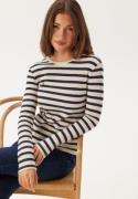 VILA Viamelie O-neck L/S TOP  Navy Blazer Stripes:birch S