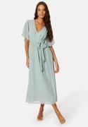 Bubbleroom Occasion Butterfly Sleeve Midi Dress Dusty green 44