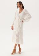 Happy Holly Soft Broderie Anglaise Dress Offwhite 52/54