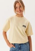 Dr. Denim Trooper Tee Light Yellow Flower Times      S