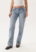 True Religion Sarah Low Rise Straight Light Wash 30