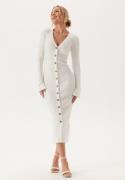 BUBBLEROOM Knitted Cardigan Dress Offwhite L