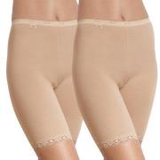 Sloggi Trosor 2P Dam Basic Long Beige bomull 46 Dam