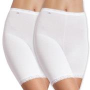 Sloggi Trosor 2P Dam Basic Long Vit bomull 42 Dam