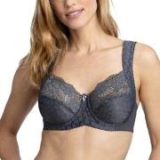 Miss Mary Jacquard And Lace Underwire Bra BH Mörkgrå C 80 Dam