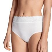 Calida Trosor Lycraspitze Midislip Vit 001 bomull 48-50 Dam