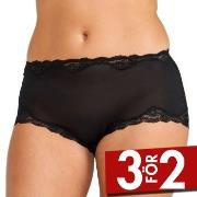 Damella Trosor Silk Brief Svart silke X-Small Dam