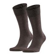 Falke Strumpor 2P Happy Socks Mörkbrun Strl 43/46 Herr