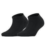 Falke Strumpor 2P Women Casual Happy Sneaker Sock Svart Strl 35/38 Dam