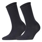 Falke Strumpor 2P Women Casual Happy Sock Marin Strl 39/42 Dam