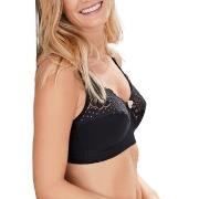 Swegmark BH Cotton Bloom Fairtrade Soft Bra Svart bomull D 95 Dam