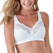 Swegmark BH Cotton Bloom Fairtrade Soft Bra Vit bomull B 85 Dam