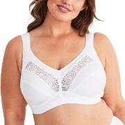 Swegmark BH Cotton Star Soft Bra Vit bomull D 75 Dam