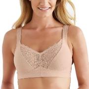 Swegmark BH Wellness Dots Organic Soft Bra Beige ekologisk bomull C 90...