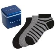 Falke Strumpor 3P Ankle Sock Happy Box Grå bomull Strl 39/42