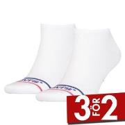 Levis Strumpor 2P Organic Cotton Ankle Sock Vit Strl 39/42