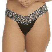 Hanky Panky Trosor Classic Cotton Low Rise Thong Svart mönstrad bomull...